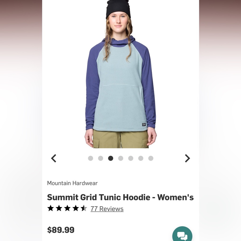 Mountain Hardwear Women's Summit Grid Tunic Hoodie